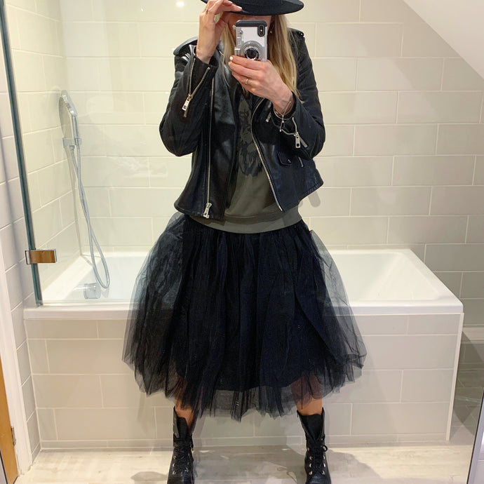 Black tulle tutu skirt Lucy Dodwell