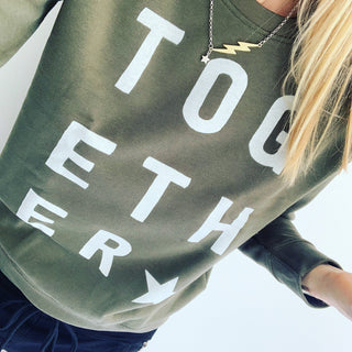 Khaki TOGETHER sweatshirt *raising money for NHS charities together*
