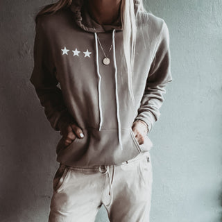 Taupe three star hoody