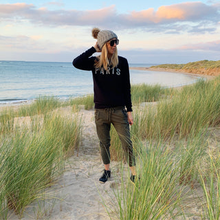 Black PARIS sweatshirt