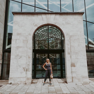 Short sleeved DARK GREY jumpsuit