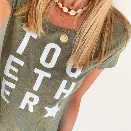 Khaki together tee *SALE*