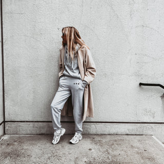 COLLEGE Grey star super slouchy joggers *BACK IN STOCK*