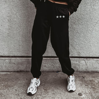 COLLEGE Black star super slouchy joggers *NEW*