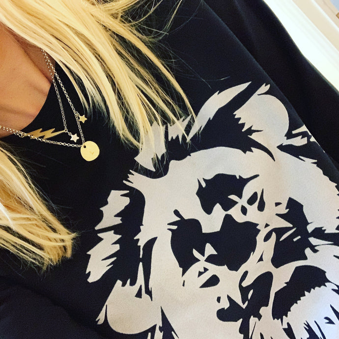 Black lion sweatshirt (size 12)