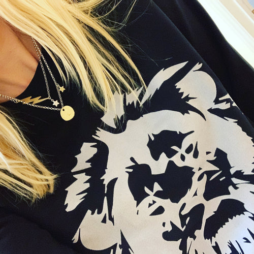 Black lion sweatshirt (size 12)