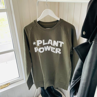 Plant power khaki sweat 2