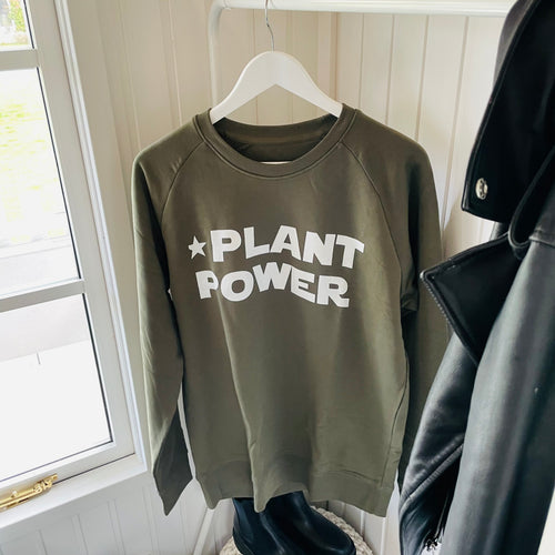 Plant power khaki sweat 2