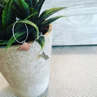 Cloud hoop earrings
