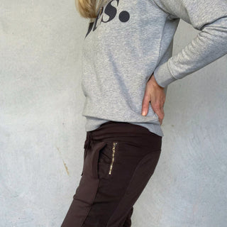 Deep chocolate brown ULTIMATE joggers