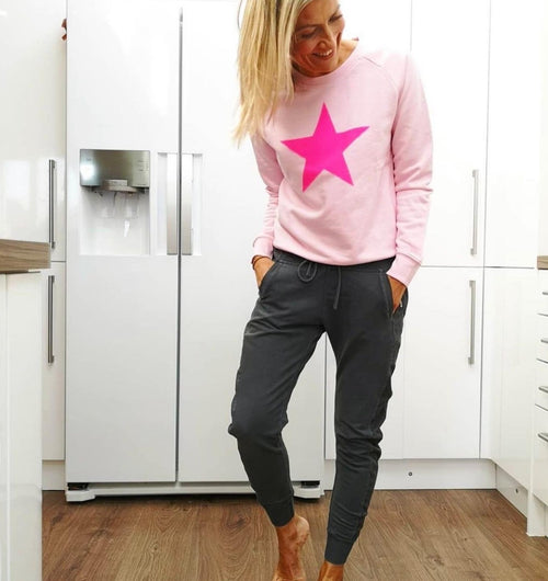 Neon pink star sweatshirt *SALE*