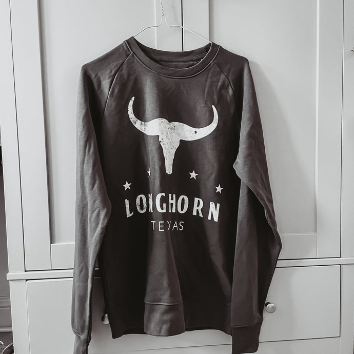 Longhorn charcoal sweatshirt - size 12