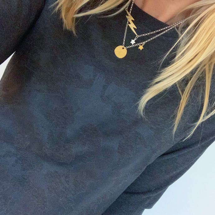 Charcoal lion sweatshirt (size 10)