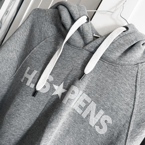 PRE-LOVED grey  Homo sapiens hoody