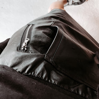 Black full faux leather black  ULTIMATE jogger skirt *NEW*