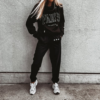 COLLEGE black PARIS Hoody *BACK IN STOCK*