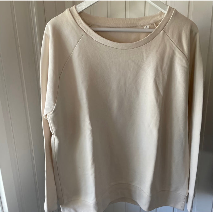 Natural white plain sweat