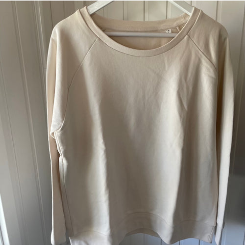 Natural white plain sweat
