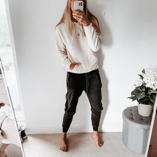 Plain oatmeal  hoody size 12-14