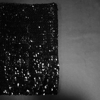 Sassari BLACK sequin mini skirt / strapless top