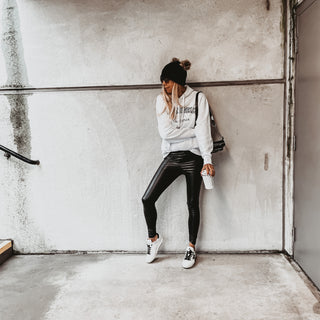 Super slouchy white LOS ANGELES hoody *super slouchy fit*