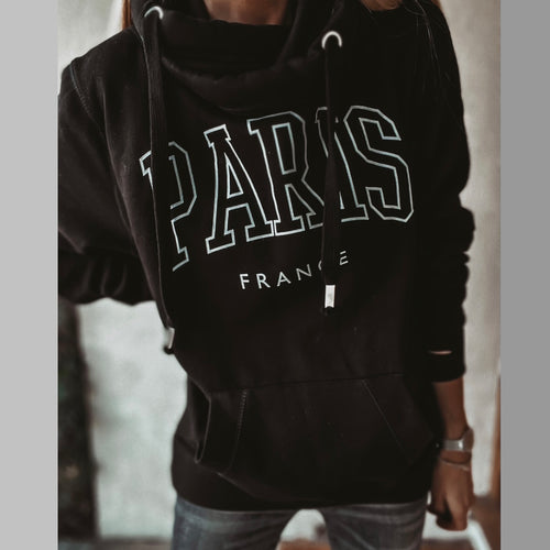 COLLEGE black PARIS Hoody *BACK IN STOCK*