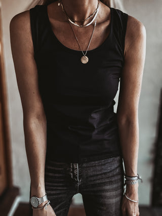 The perfect BLACK vest top! (Fab for layering over too!)