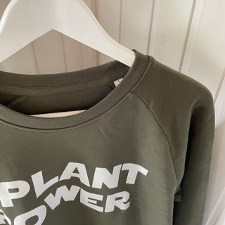 Plant power khaki sweat 2
