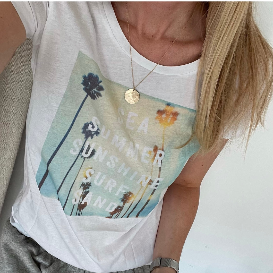 Path of palms tee (uk 12-14)