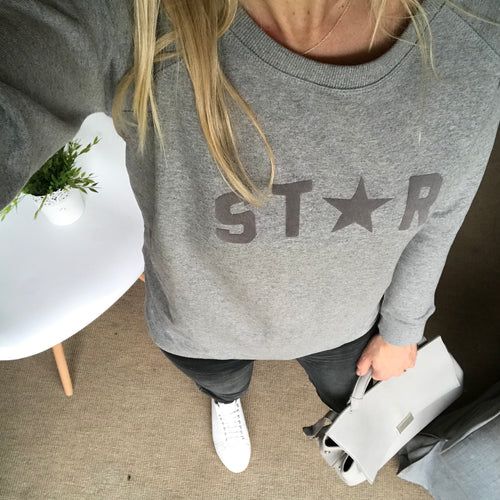 Grey STAR word sweat