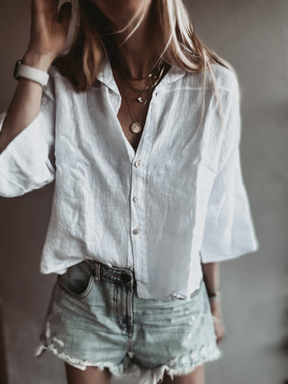 Kos linen white shirt