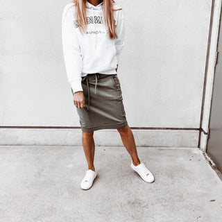 Light khaki ULTIMATE jogger skirt