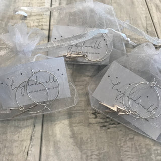 Silver lightning / recharging earrings