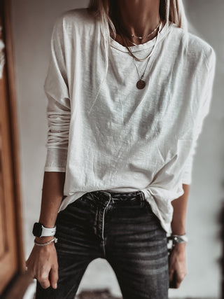 THE PERFECT WHITE LONG SLEEVED TEE *new*