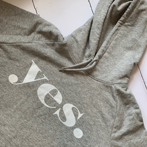 YES grey hoody (medium size 12)