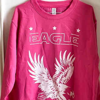 Neon pink eagle sweatshirt (size 16)