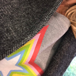 Rainbow star sweatshirt (M)