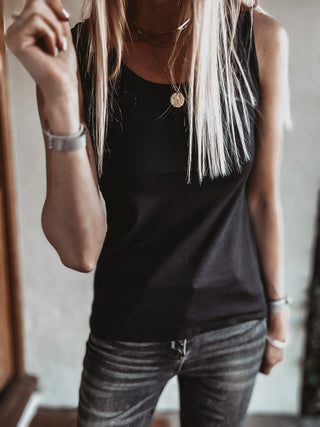 The perfect BLACK vest top! (Fab for layering over too!)