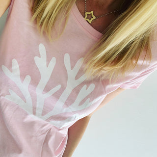 Pink coral  tee (m uk 12)