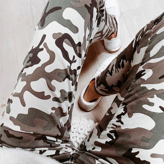 Khaki camo combat jeans *now half price*