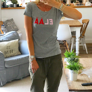 ELAA red & pink tee (M)