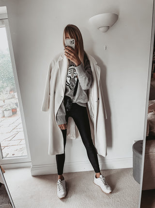 Grey tiger sweatshirt *super slouchy fit* *now half price*
