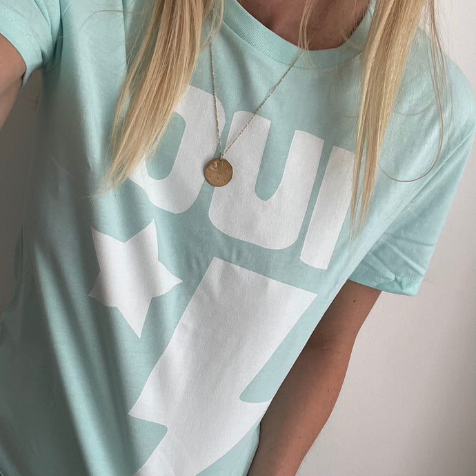 OUI Aqua vintage tee (sample)