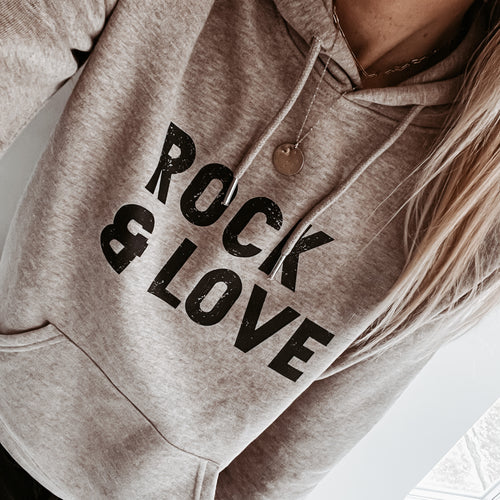 Oatmeal ROCK & LOVE hoody *SALE*