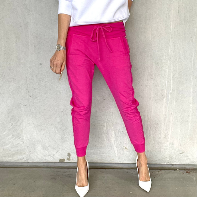 Hot pink 2025 jogger pants