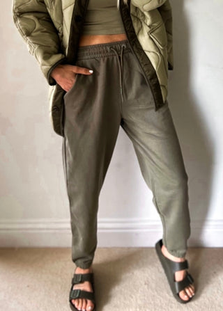 COLLEGE super slouchy khaki joggers *NEW*