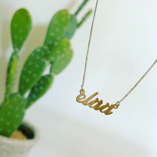 ELAA sterling silver necklace
