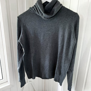 Dark Grey Dolomite Roll Neck jumper