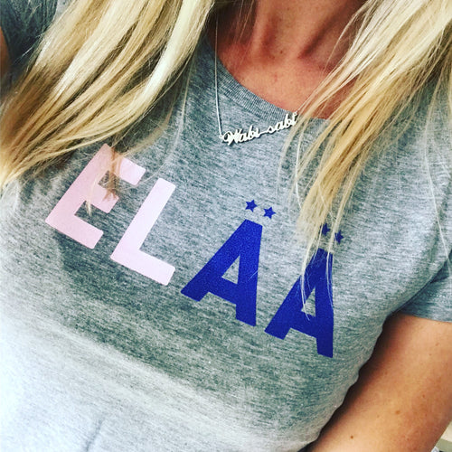 ELAA pink & blue tee (m)