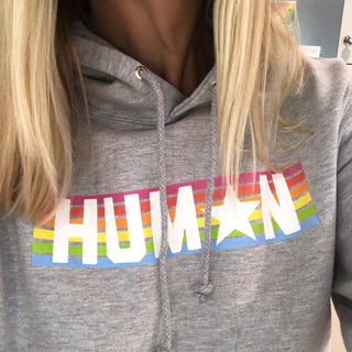 Rainbow human hoody (m)